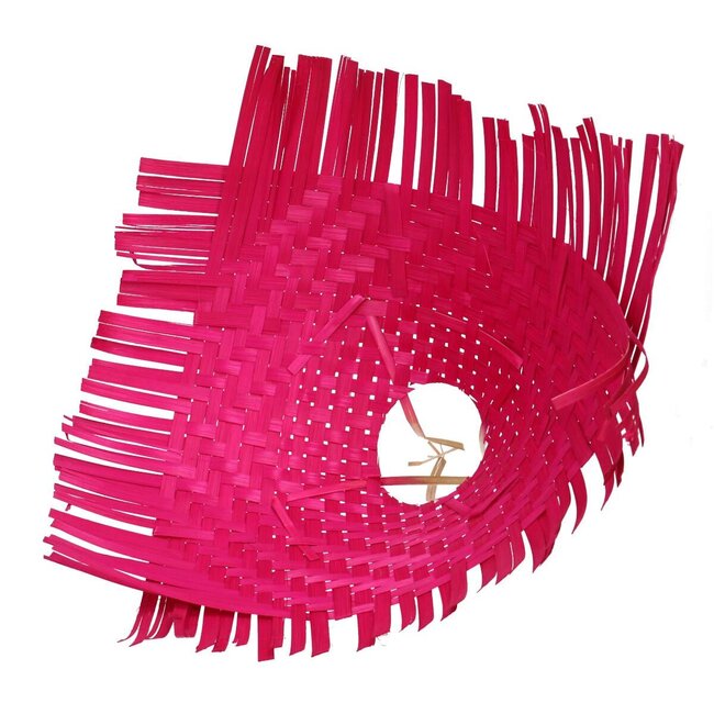 Blumenhalter Bambusgeflecht | Farbe: kirschfarben | Durchmesser 34 centimeter | Pro 6 Blumenhalter