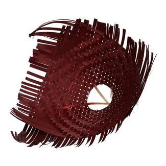 4A Boekethouder Bamboe Vlecht | Kleur: Bruin | Diameter 34 centimeter | Per 6 boekethouders