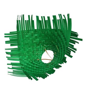 4A Bouquet holder Bamboo Weave | Colour: Green | Diameter 34 centimeter | Per 6 bouquet holders