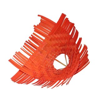 4A Boekethouder Bamboe Vlecht | Kleur: Oranje | Diameter 30 centimeter | Per 6 boekethouders