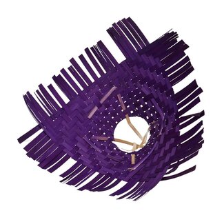 4A Blumenhalter Bambusgeflecht | Farbe: Lila | Durchmesser 30 centimeter | Pro 6 Blumenhalter