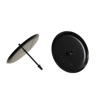 4A Kaarshouder | Kleur: Zwart | Diameter 7 centimeter | Per 4 kaarshouders