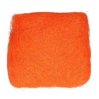 4A Dekoration Sisal | Farbe: Orange | Pro 250 gram