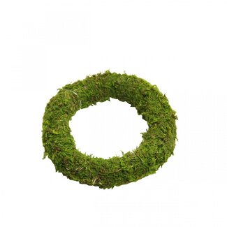 4A Mos Krans | Kleur: Groen | Diameter 10 centimeter | Per 12 kransen