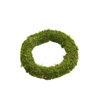 4A Mos Krans | Kleur: Groen | Diameter 15 centimeter | Per 12 kransen