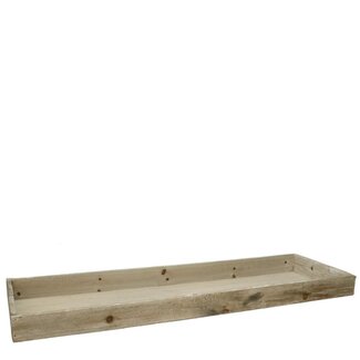 4A Houten Dienblad | Kleur: Lichtbruin | Lengte 60 centimeter | Breedte 20 centimeter | Hoogte 4 centimeter | Per 4 dienbladen