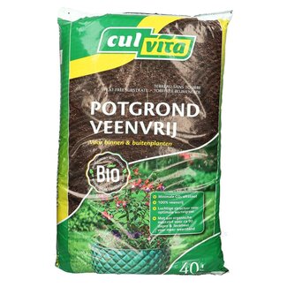 4A Bodemverzorging Potgrond Veenvrij | Kleur: Bruin | Inhoud 40 liter | Per zak