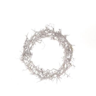 4A Bonsai Krans met LED lichtjes | Kleur: Natuurlijk Wit | Diameter 30 centimeter | Per krans