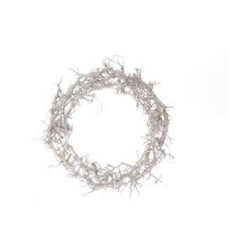 4A Bonsai Wreath with LED lights | Colour: Natural White | Diameter 40 centimeter | Per wreath