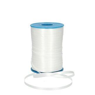 4A Krullint 051 | Kleur: Natuurlijk Wit | Breedte 5 millimeter | Lengte 500 meter | Per rol