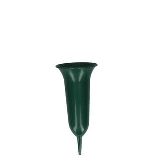 4A Grave vase | Colour: Dark green | Diameter 10 centimeter | Length 26 centimeter | Per 5 grave vases