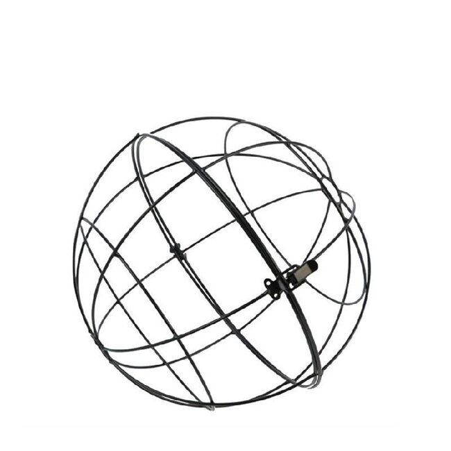 Cadre boule pour fleurs | Couleur: Noir | Diamètre 30 centimeter | Par boule