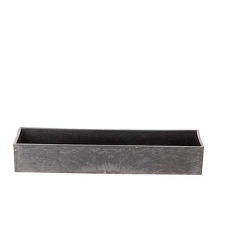 4A Plastic Melamine Flower Box Planter | Colour: Grey | Length 32 centimeter | Width 10 centimeter | Height 5 centimeter | Per 9 flower boxes