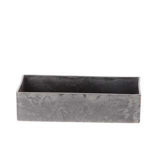 4A Kunststoff Melamin Blumenkasten Pflanzenkasten | Farbe: Grau | Länge 20 centimeter | Breite 10.5 centimeter | Höhe 5 centimeter | Pro 12 Kästen