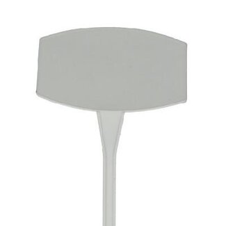 4A Étiquette à piquer oblique | Couleur: Blanc naturel | Longueur 45 centimeter | Par 10 étiquettes à piquer