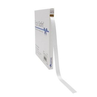 4A Satin Ribbon | Colour: Natural White | Width 10 millimeter | Length 100 meter | Per roll