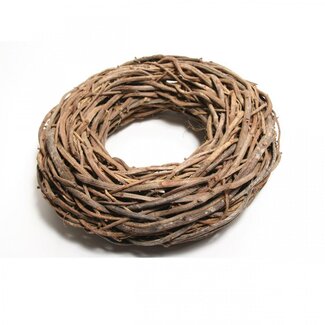 4A Rotan Krans | Kleur: Bruin | Diameter 48 centimeter | Per krans