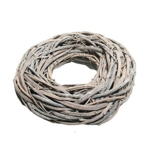 4A Rotan Krans | Kleur: Natuurlijk Wit Bruin | Diameter 48 centimeter | Per krans