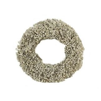 4A Couronne de lin | Couleur: Blanc naturel | Diameter 30 centimeter | Par couronne
