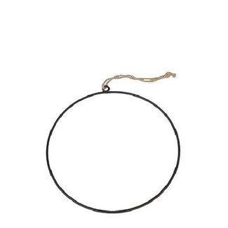 4A IJzeren Ring Hanger | Kleur: Zwart | Diameter 30 centimeter | Per 10 ringen