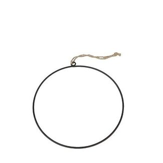 4A IJzeren Ring Hanger | Kleur: Zwart | Diameter 25 centimeter | Per 10 ringen