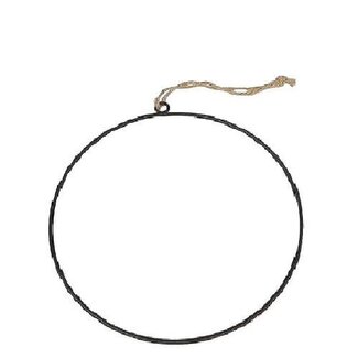 4A IJzeren Ring Hanger | Kleur: Zwart | Diameter 40 centimeter | Per 10 ringen