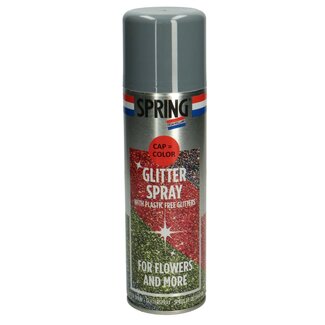 4A Spuitverf Kleurspray Glitter | Kleur: Zilverkleurig | Inhoud 300 milliliter | Per spuitbus