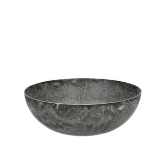 4A Kunststof Melamine Schaal Bord | Kleur: Grijs | Diameter 25 centimeter | Hoogte 9 centimeter | Per 12 schalen