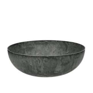 4A En kunststof Mélamine Bol Assiette | Couleur: Gris | Diamètre 30 centimeter | Hauteur 10 centimeter | Par 12 bols