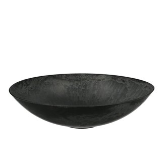 4A Kunststof Melamine Schaal Bord | Kleur: Grijs | Diameter 35 centimeter | Hoogte 9.5 centimeter | Per 12 schalen