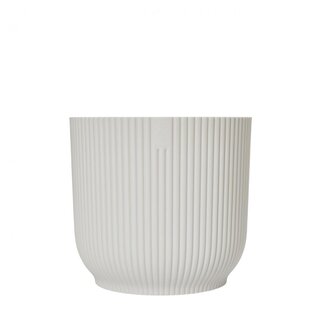 4A Plastic Flowerpot Plant Pot "Vibes" | Colour: Natural White | Diameter 18 centimeter | Height 17 centimeter | Per 6 flowerpots
