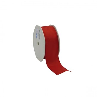 4A Dust Thread Textile Ribbon | Colour: Red | Width 38 millimetre | Length 20 metre | Per roll