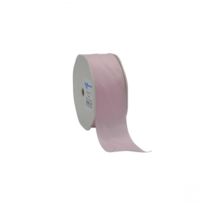 Fil textile Ruban textile | Couleur: Rose clair | Largeur 38 millimeter | Longueur 20 meter | Par rouleau