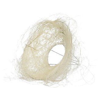 4A Bouquet holder Sisal | Colour: Cream-coloured | Diameter 20 centimeter | Per 10 bouquet holders
