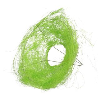 4A Bouquet holder Sisal | Colour: Apple green | Diameter 20 centimetre | Per 10 bouquet holders