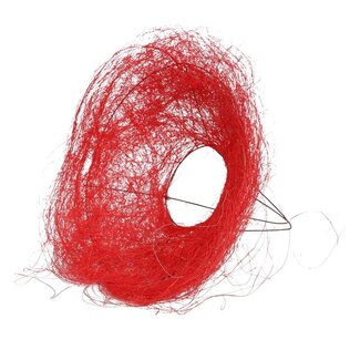 4A Bouquet holder Sisal | Colour: Red | Diameter 20 centimetre | Per 10 bouquet holders