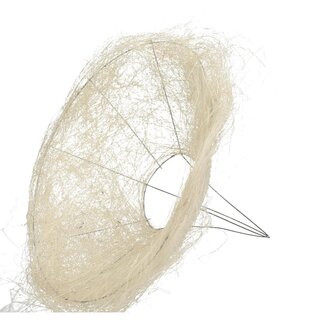 4A Bouquet holder Sisal | Colour: Cream-coloured | Diameter 30 centimeter | Per 10 bouquet holders