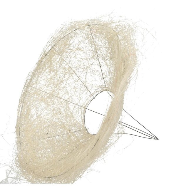 Boekethouder Sisal | Kleur: Crèmekleurig | Diameter 30 centimeter | Per 10 boekethouders