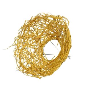 4A Support de bouquet “Woody” | Couleur: Jaune | Diamètre 25 centimeter | Par 10 supports de bouquet
