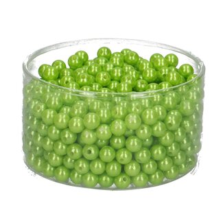 4A Decoratie Parels | Kleur: Appelgroen | Diameter 10 millimeter | Per 600 parels