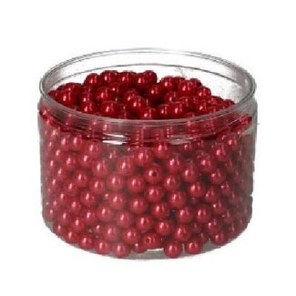 4A Decoration Pearls | Colour: Red | Diameter 10 millimeter | Per 600 pearls