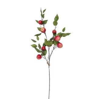 4A Pomme "Granny" Branche artificielle | Couleur: Rouge | Longueur ± 95 centimeter | Par Branche artificielle