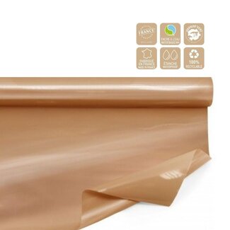 4A Folie op rol “Clayrbril” | Kleur: Bruin | Breedte 70 centimeter | Lengte 50 meter | Per rol