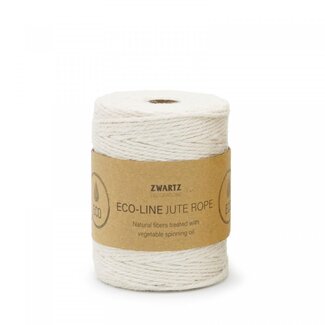 4A Jute Seil Draht | Farbe: Natürlich Weiß | Durchmesser 3 Millimeter | Länge 160 Meter | Pro Rolle