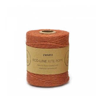 4A Jute Touw Draad | Kleur: Terracotta | Diameter 3 millimeter | Lengte 160 meter | Per rol