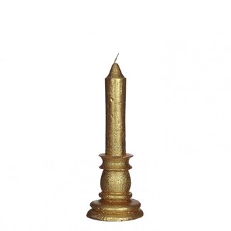 4A Kerzenhalter Kerze | Farbe: Goldfarben | Durchmesser 7.5 centimeter | Höhe 20 centimeter | Pro 4 Kerzen