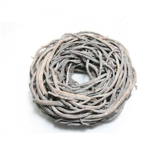 Crazyvine Kranz | Farbe: Frostgrau | Durchmesser 48 centimeter | Pro Kranz