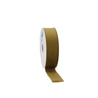 4A Velvet Lint | Colour: Gold-coloured | Width 25 millimetre | Length 10 metre | Per roll