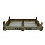 Wooden Crate with Mesh | Colour: Brown | Length 75 centimeter | Width 50 centimeter | Height 17 centimeter | Per 2 crates