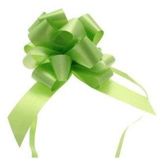 4A Ruban à tirage | Couleur: Vert | Largeur 30 millimeter | Par 30 nœuds